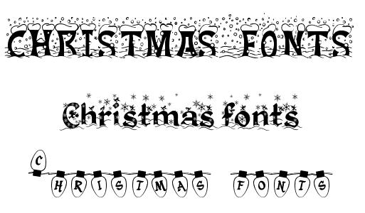 Free Christmas Fonts for Microsoft Word