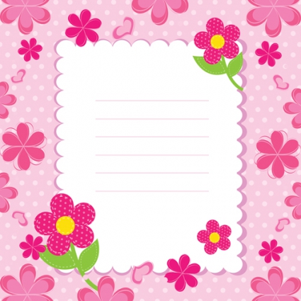 Free Cute Baby Background Vector Flower Free Cute Baby Background Vector Flower