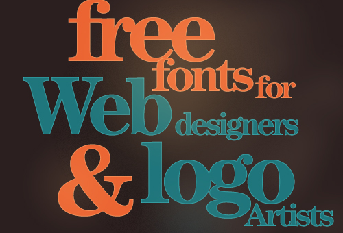 Free Fonts for Web Designers and Logo