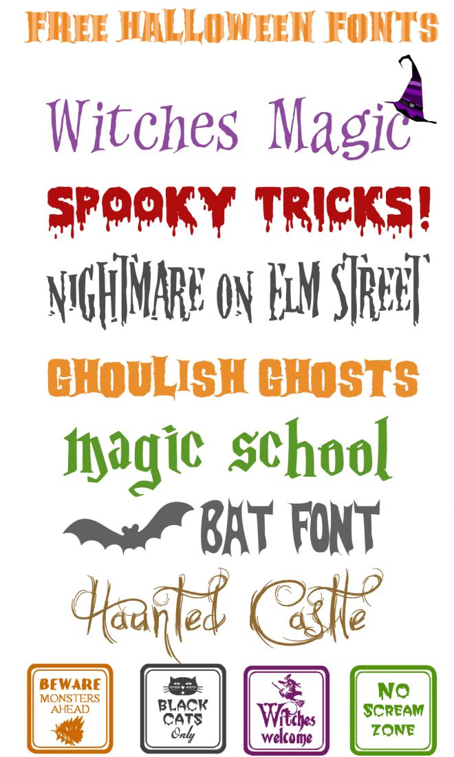 Free Halloween Fonts