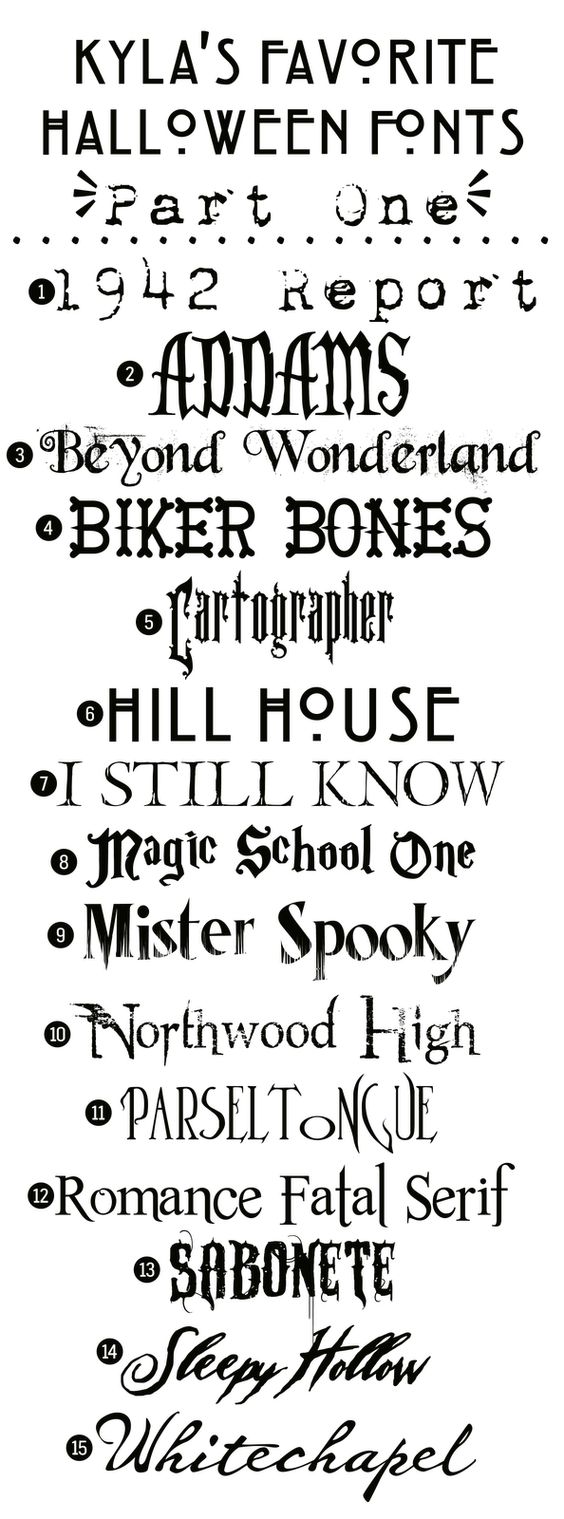 Free Halloween Fonts