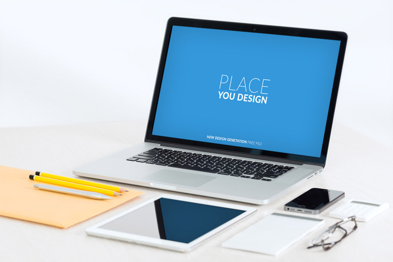 Free Laptop PSD Mockups Free Laptop PSD Mockups