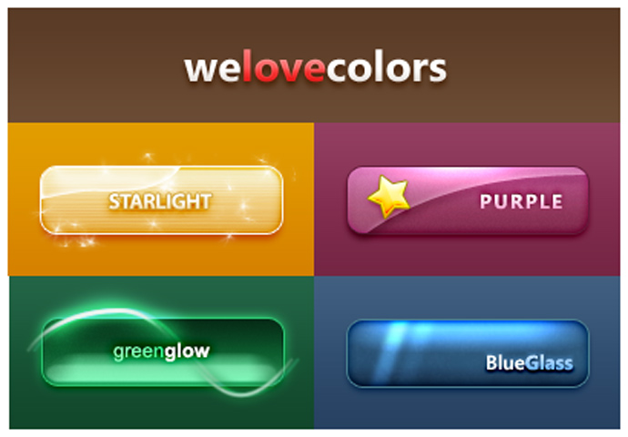 Free PSD Web Buttons