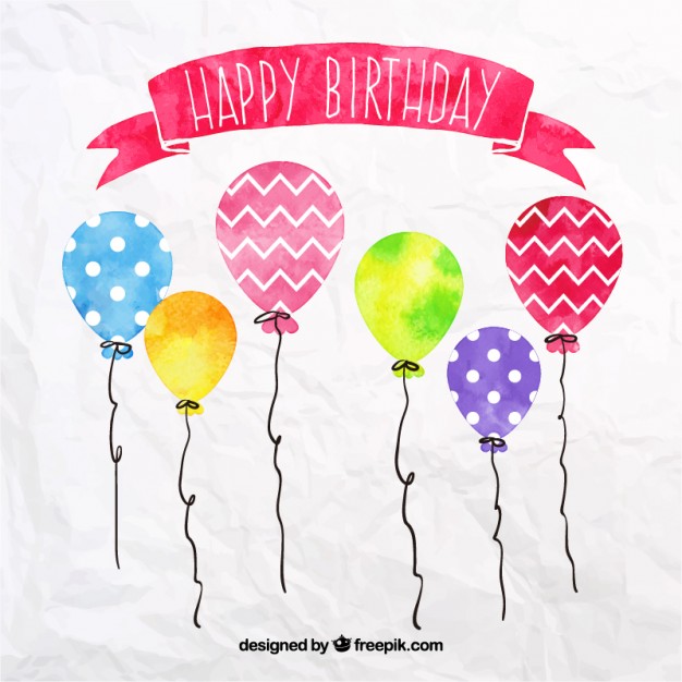 Free Vector Birthday Balloons