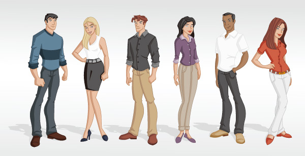 Free Vector Cartoon People