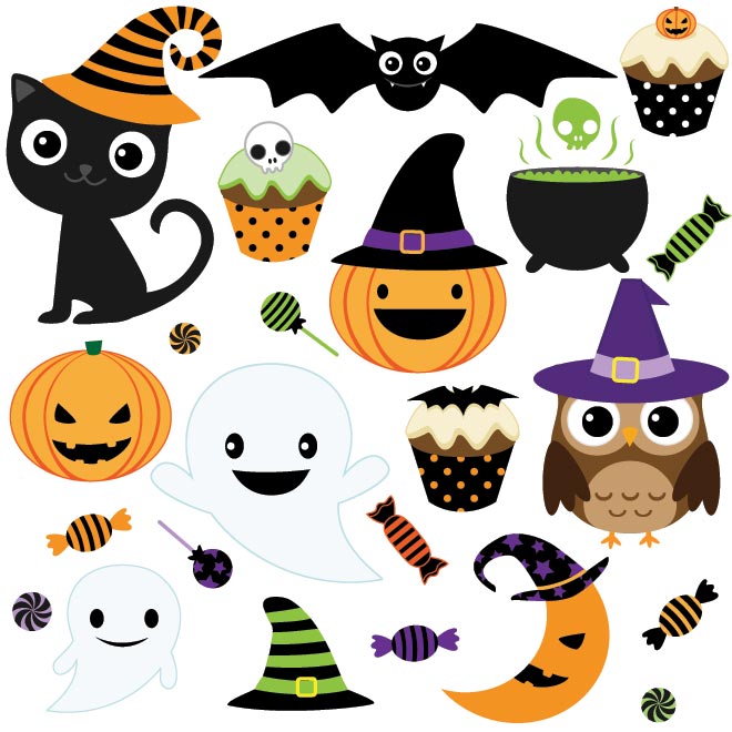 9 Photos of Happy Halloween Vector Free