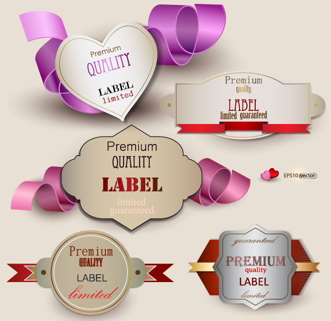 Free Vector Labels