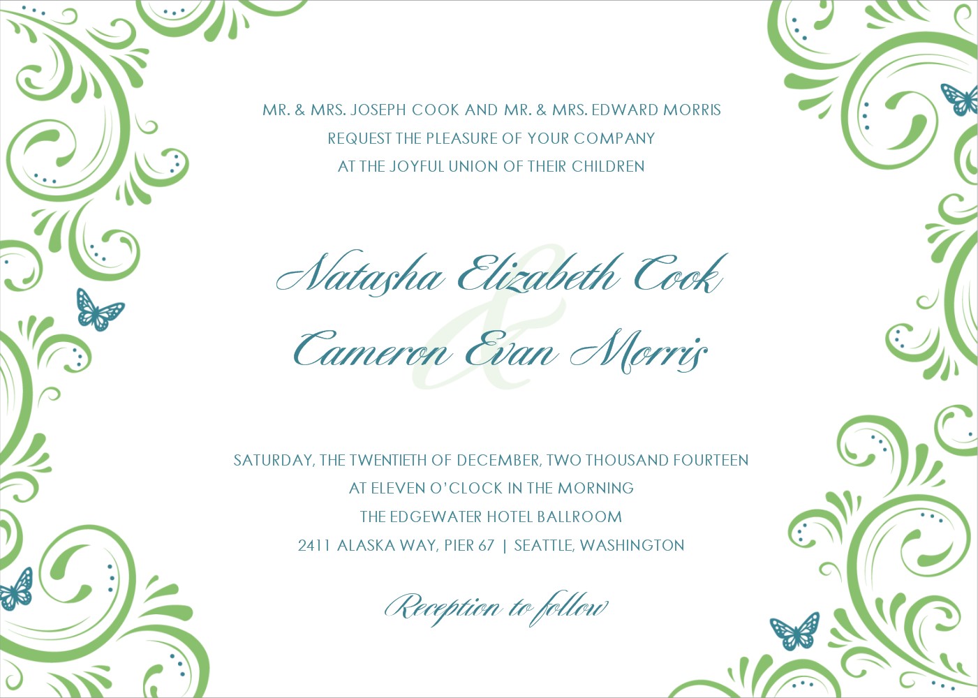 14 Wedding Invitation Templates Images