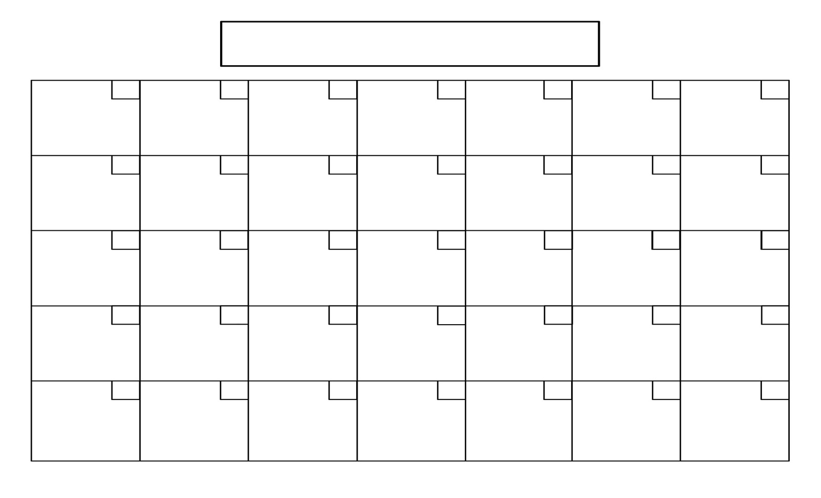 Full Size Blank Printable Calendar Full Size Blank Printable Calendar