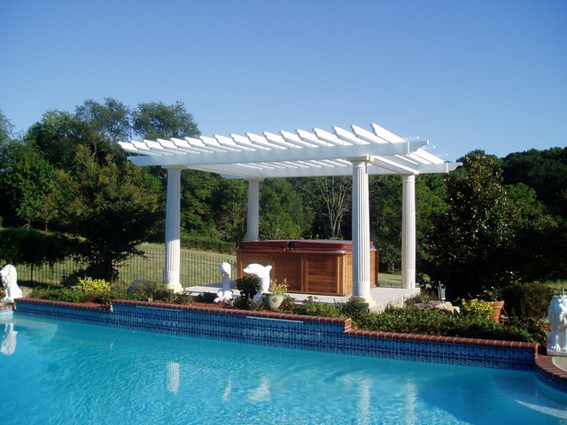 Gazebo Deck Designs with Pools