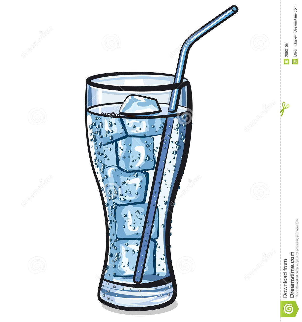 Glass of Water with Ice Clip Art Glass of Water with Ice Clip Art