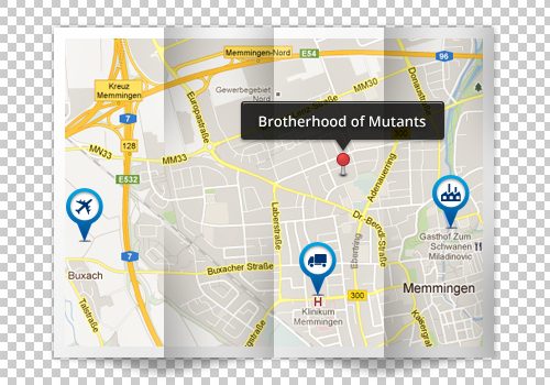 Google Map Design Psd Free