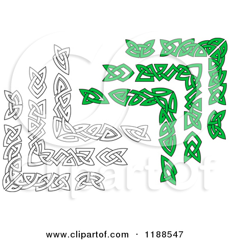 Green Celtic Knot Corner