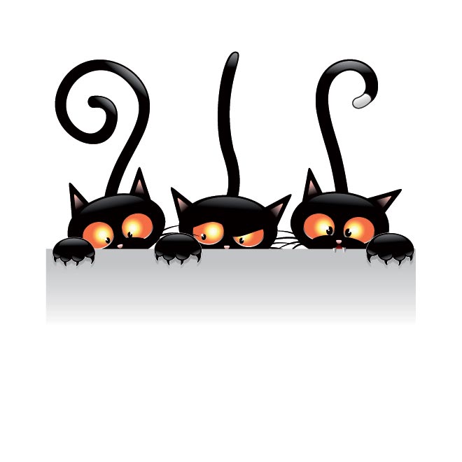 Halloween Black Cat Vector Images Free