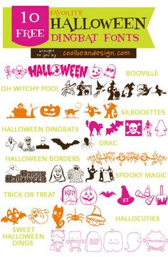 Halloween Dingbat Font