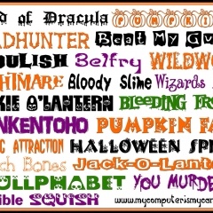 Halloween Fonts