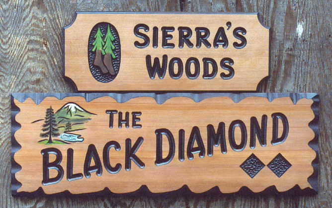 Hand Carved Wood Signs