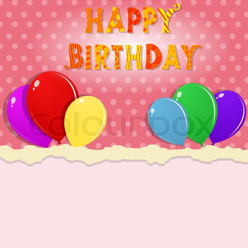 Happy Birthday Banner Vector