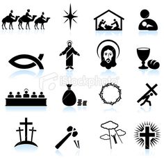 Jesus Christ Black and White Icons