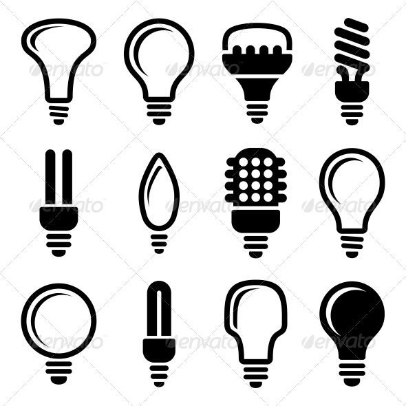 Light Bulb Icon Vector