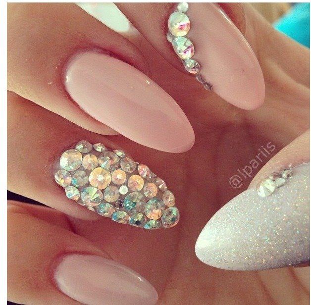 Light Pink Nails with Design Light Pink Nails with Design