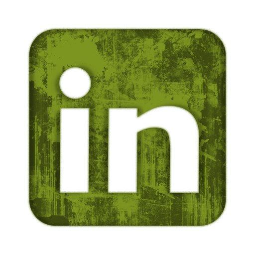 LinkedIn Social Media Icon Green