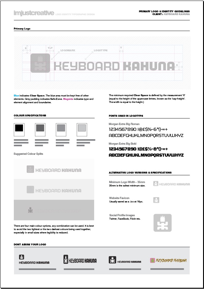 Logo Guideline Template Logo Guideline Template