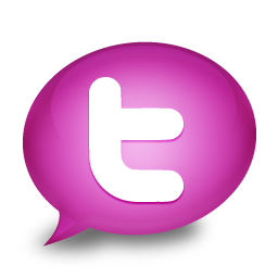 Media Social Twitter Icon Purple