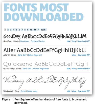 Microsoft Word Cursive Font Names