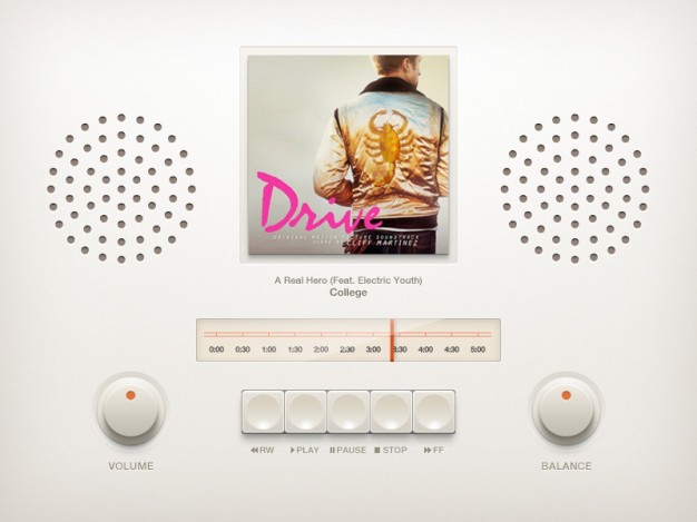 Music Player PSD