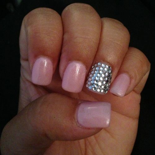 Nail Designs with Rhinestones