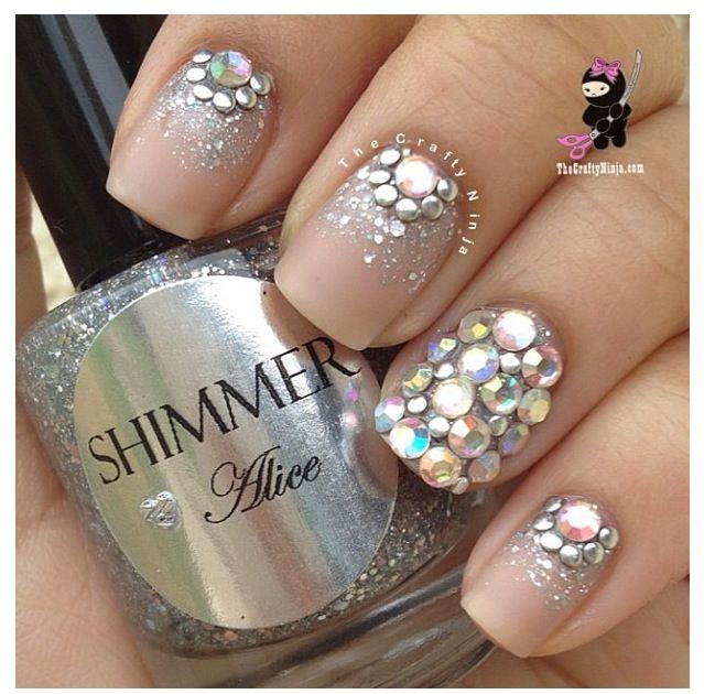 14 Crystal Nail Designs Images