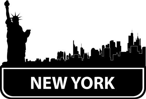 New York City Skyline Graphic