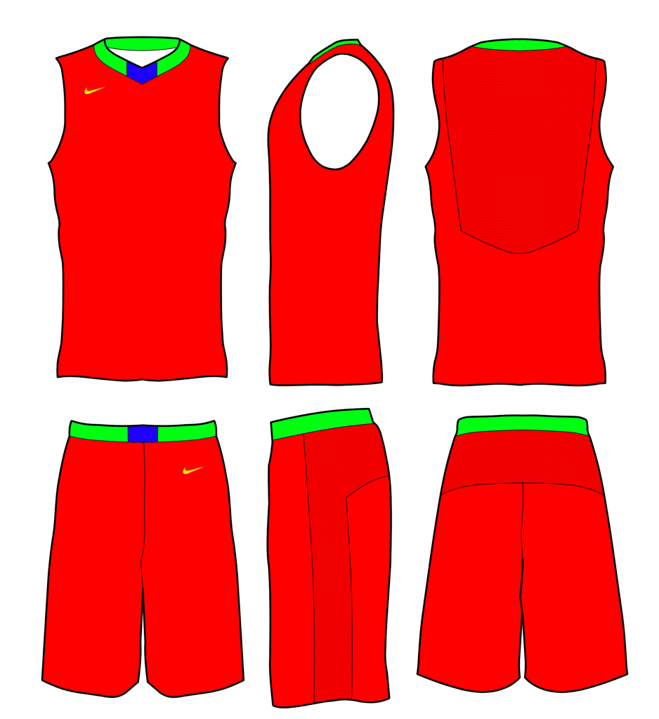 Nike Basketball Uniform Template