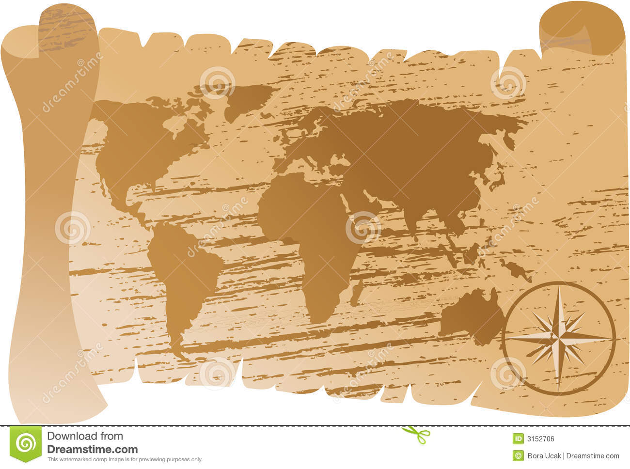 Old World Map Vector