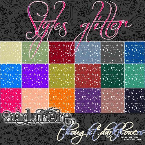 Photoshop Glitter Styles