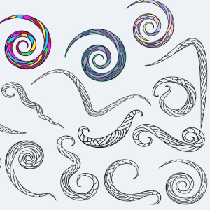 Photoshop Swirl Shapes