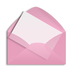 Pink Facebook Icon Email