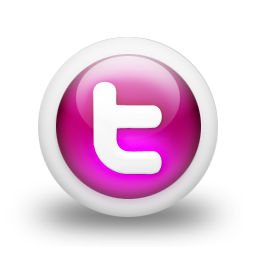 Pink Social Icons Twitter