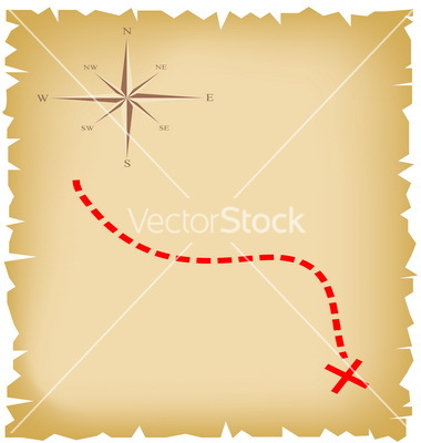 Pirate Map Old Borders Pirate Map Old Borders