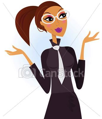 Professional Businesswoman Cartoon