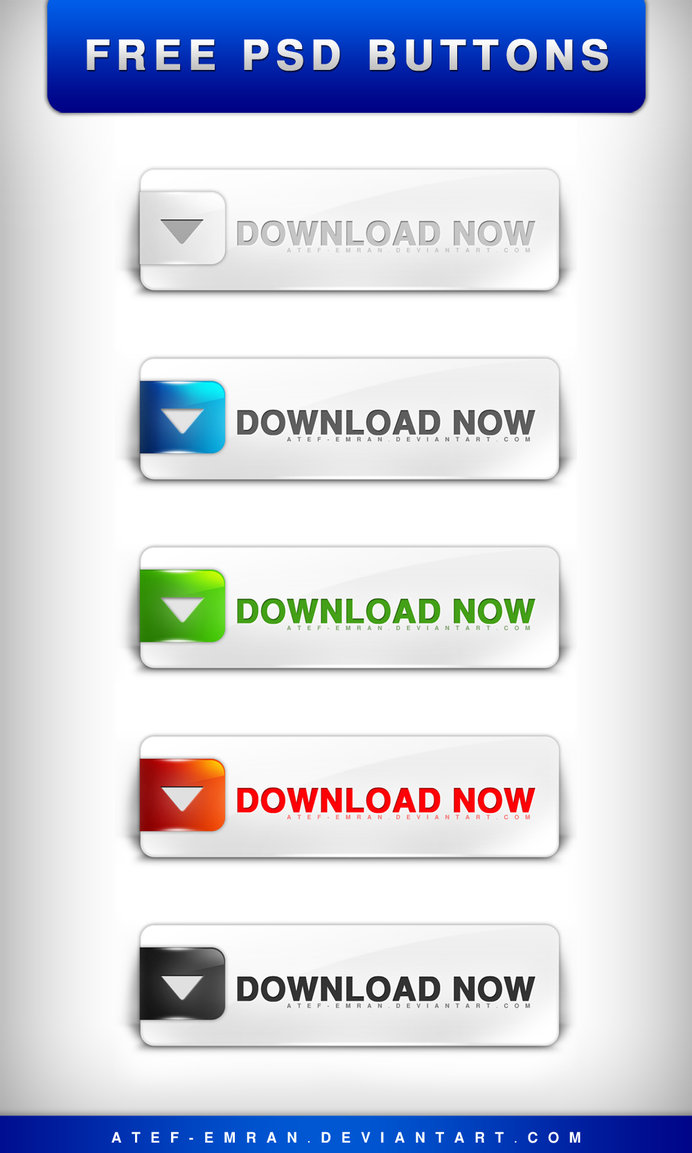 PSD Buttons Free Download