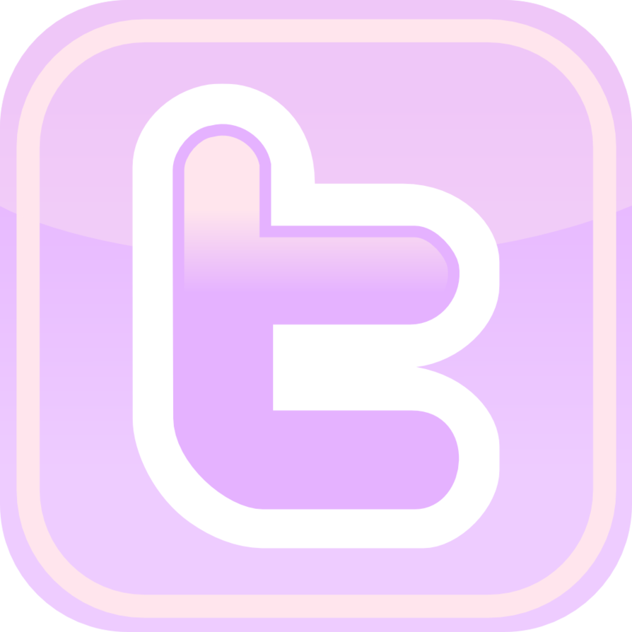 Purple Facebook Twitter Icons