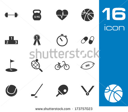 Recreation Icons Black and White