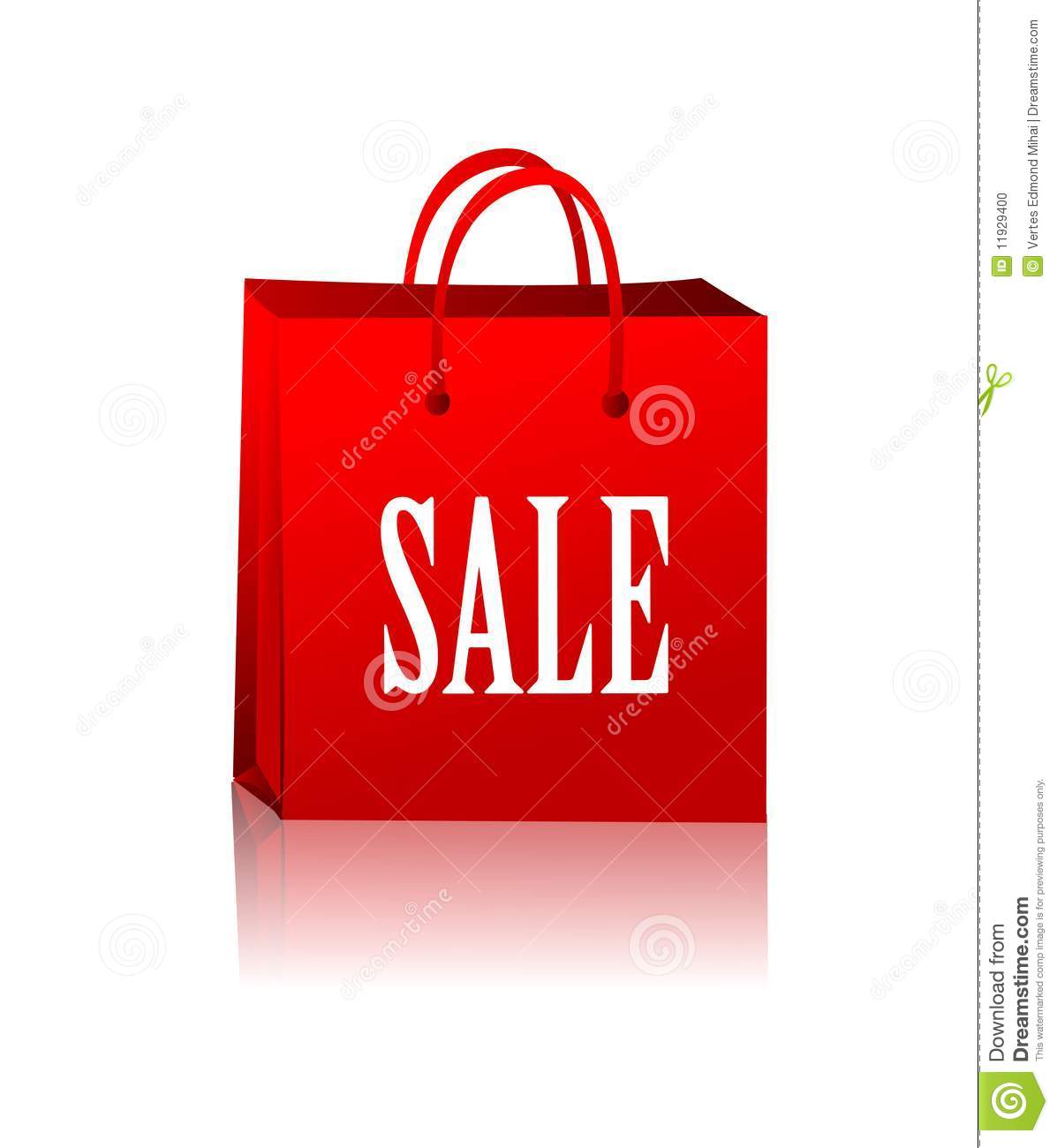 Red Shopping Bag Vector