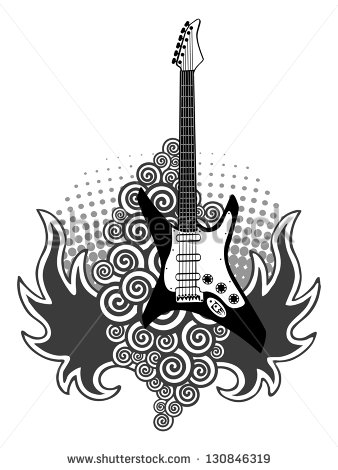 Rock Guitar Tattoos