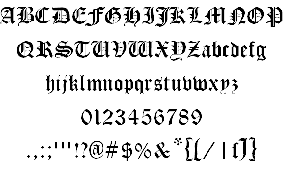 Royal Old English Font