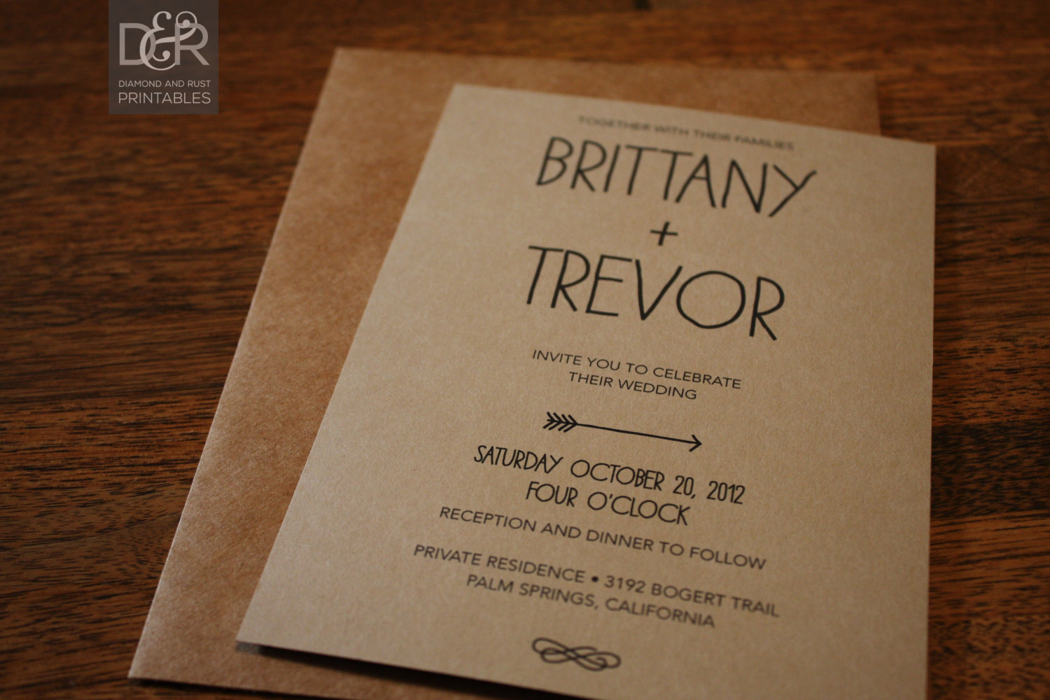 Rustic Wedding Invitation Templates Free