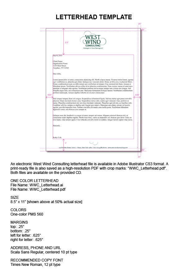 Sample Personal Letterhead Template Sample Personal Letterhead Template