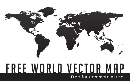 Simple Vector World Map Continent